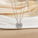 Celestial Sun & Moon Necklace Set
