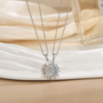 Celestial Sun & Moon Necklace Set