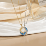 Dreamy Crescent Moon Necklace Set