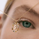 Gemstone Initial Pendant Necklace