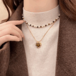 Lux Heart Tiger Eye Necklace