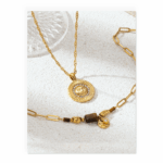 Solar Lion Medallion Necklace