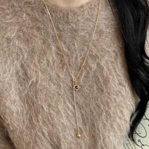 Chic Tiger Eye Long Necklace