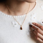 Luxe Tiger Eye Drop Necklace