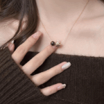 Classic Duo Pebble Necklace - Image 2