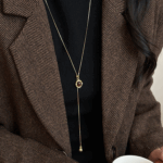 Chic Tiger Eye Long Necklace