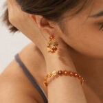 Flower patchwork bracelet