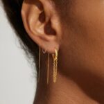 Long tassel chain earrings