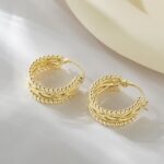 Multi circle irregular earrings - Image 2