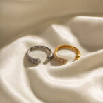 Luna Curve Pave Ring