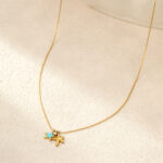 Mia Gold Starfish Delicate necklace - Image 3