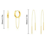 Long tassel chain earrings - Image 3