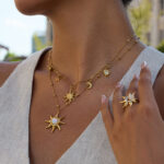 Pentagram Sun Necklace - Image 2
