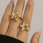 Hollow Out Pentagram Ring - Image 4