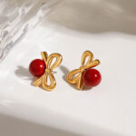 Vintage bow earrings - Image 3
