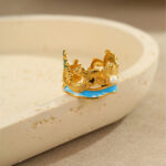 Eva Gold Ocean Wind Delicate Ring - Image 4