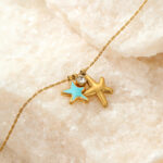 Mia Gold Starfish Delicate necklace - Image 4