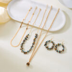 Lila Snake bone chain necklace Set - Image 4