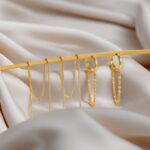 Long tassel chain earrings - Image 4