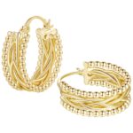 Multi circle irregular earrings - Image 5