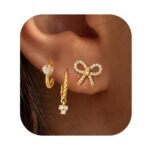 Ins style bow earrings - Image 5