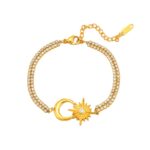 Golden Star Moon Bracelet - Image 5