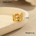 Eva Gold Ocean Wind Delicate Ring - Image 5