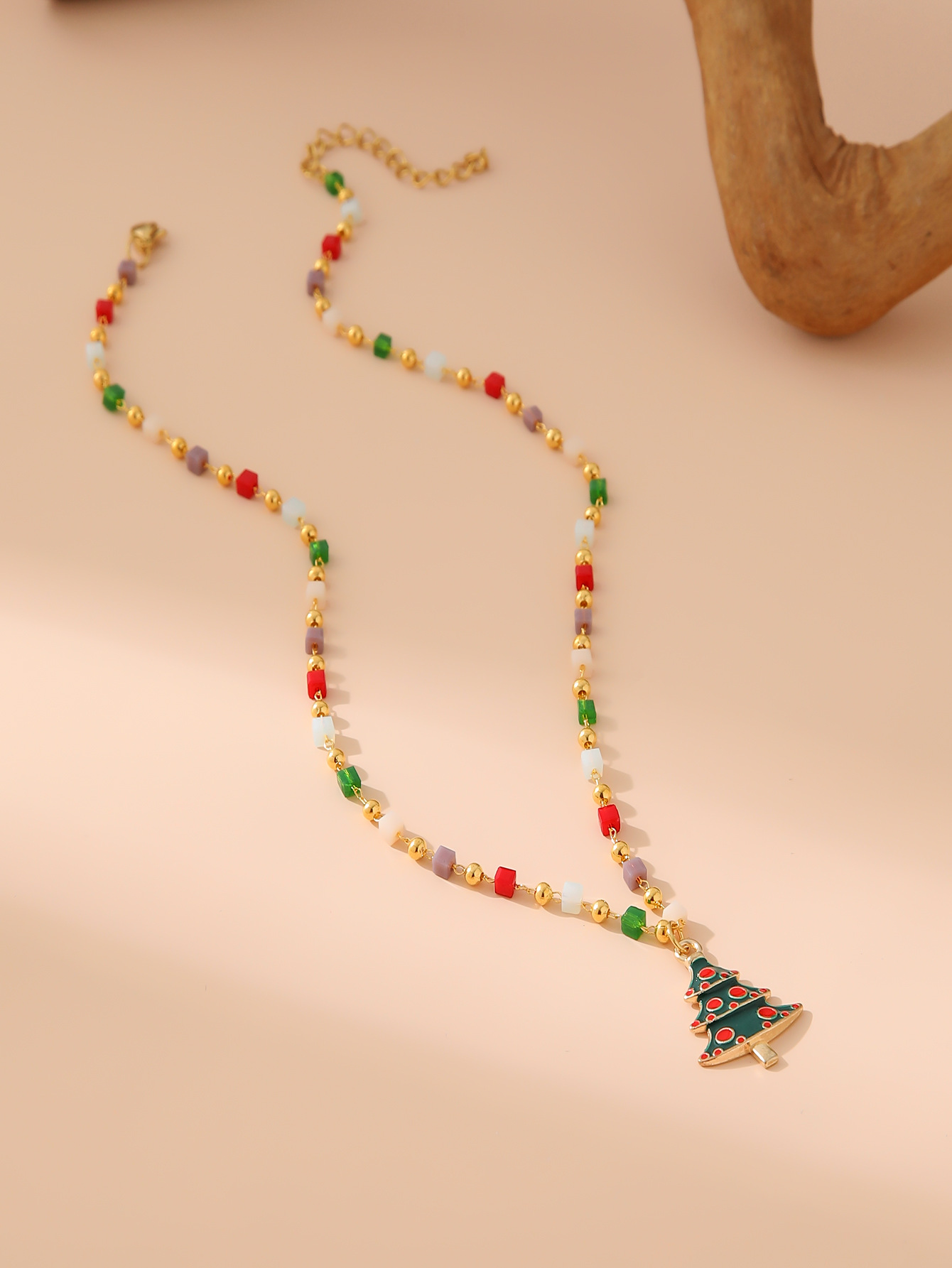 statement necklace stainless steel hallmark close-up