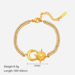 Golden Star Moon Bracelet - Image 6