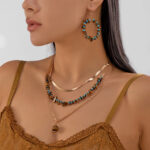 Lila Snake bone chain necklace Set - Image 5