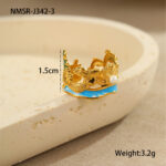 Eva Gold Ocean Wind Delicate Ring - Image 7