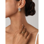 Geometric teardrop shaped earrings - Image 4