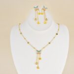 Tassel Butterfly Necklace And Earrings - Image 5