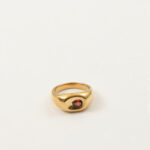 Mia Gold Waterdrop Delicate Ring - Image 3