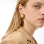 Resin titanium steel earrings - Image 3