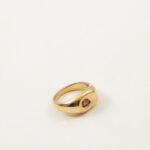 Mia Gold Waterdrop Delicate Ring - Image 5