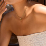 Golden Checkmate Layered Necklace - Image 3