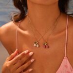 Nora Gold Cherry Delicate necklace - Image 2
