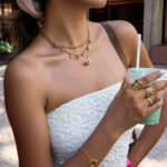 Golden Checkmate Layered Necklace - Image 5