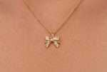 Lily Bow delicate Necklace set - Image 36