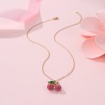 Nora Gold Cherry Delicate necklace - Image 8
