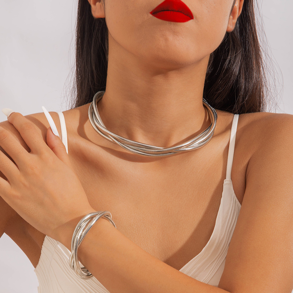 starfish necklace worn with different necklines