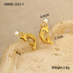 Eva Gold Mermaid Earrings