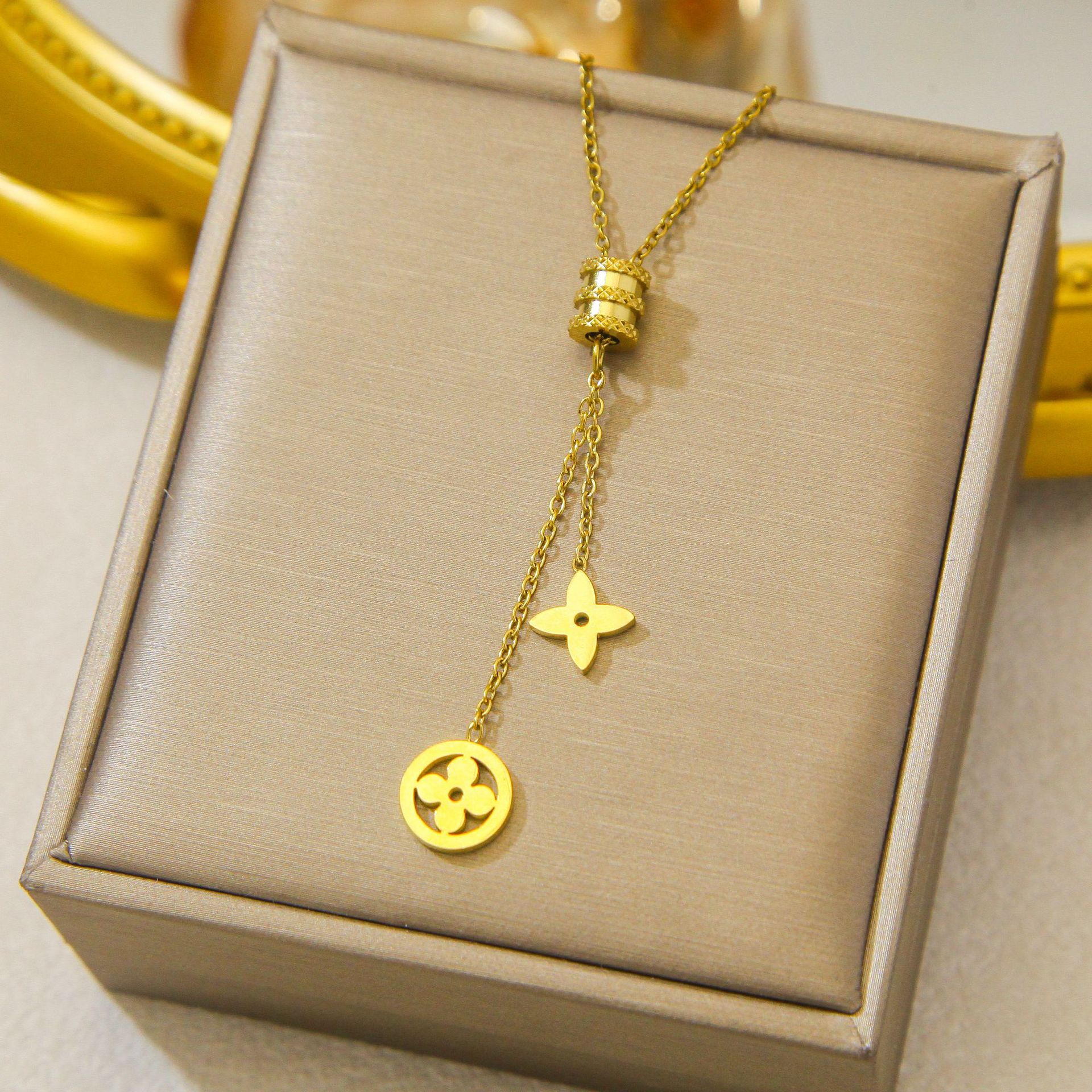 Sweet Luxe Bow Necklace layered with date night jewelry looks