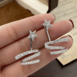 Shooting Star Spiral Earrings