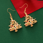 Twinkling Christmas Tree Earrings