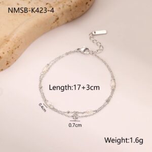 Double-chain Starburst Bracelet